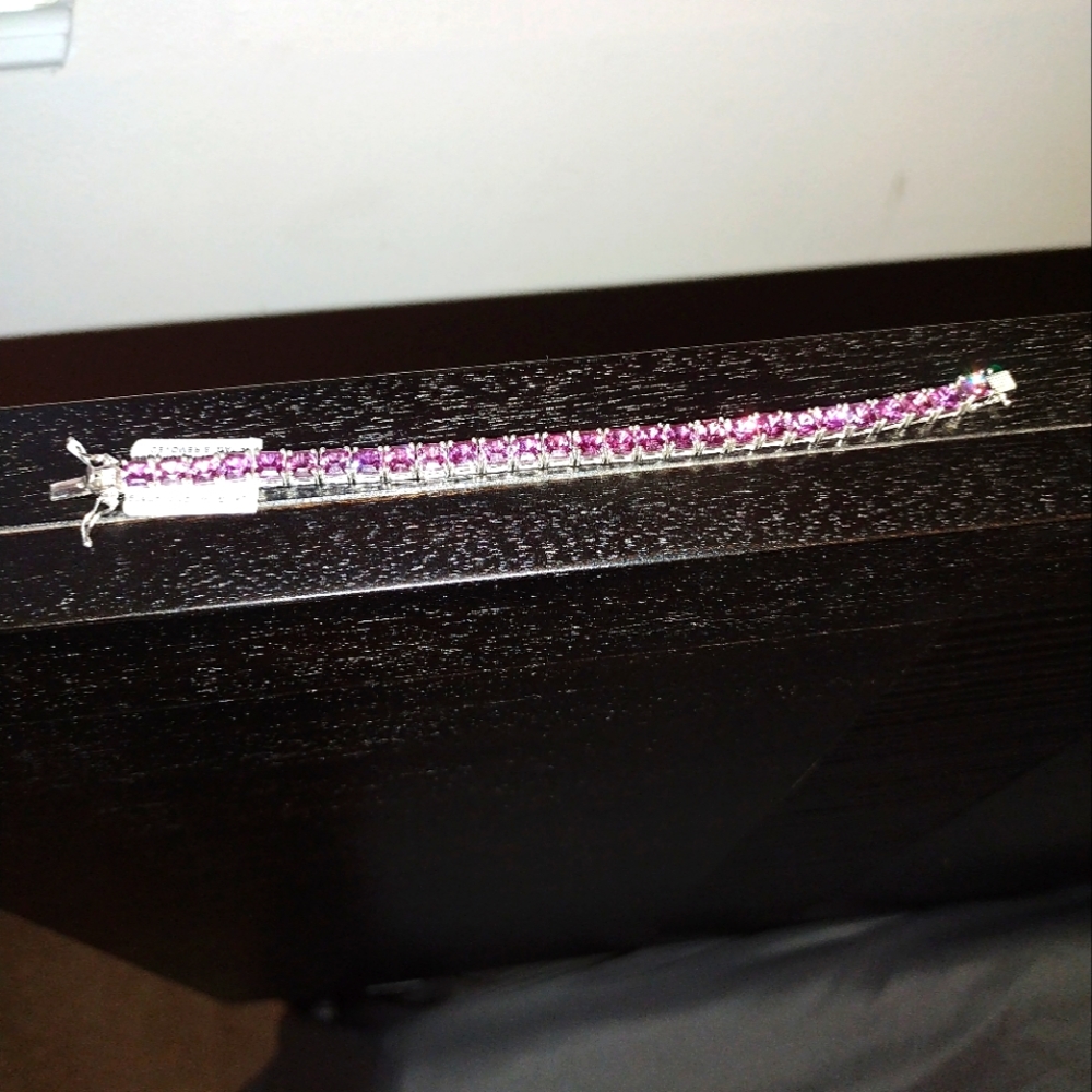 Cut Color changing Sapphire Tennis bracelet